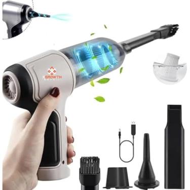 Imagem de Aspirador de Pó Portátil Sem Fio Recarregável USB 3 em 1, Soprador e Sugador, Ideal para Limpeza de Carro, Sala, Cozinha, Quarto, Banheiro, Escritório - (Verde) - XGROWTH BRASIL