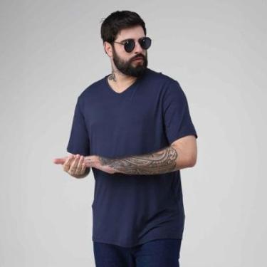 Imagem de Tech T-Shirt Modal Gola V Plus Masculina-Masculino