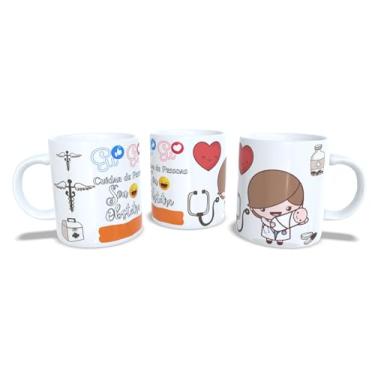 Imagem de Canecas de Porcelana Branca Personalizadas Profissões 7 (Obstetra1)