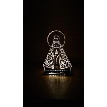 Imagem de Luminária abajour Nossa Senhora - Acriled Luminárias , Bivolt