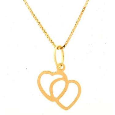 Imagem de Gargantilha com Pingente de ouro 18k coração - Elegancy Joias