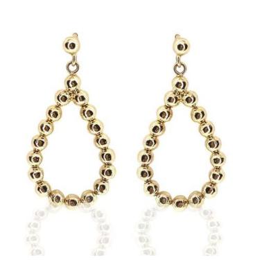 Imagem de Brinco de ouro 18k Argola Gota - Elegancy Joias