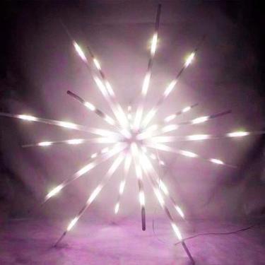 Imagem de Led Ouriço Estrela Sputnik 180 Led 20 Bastões Funções Festa, Aniversár