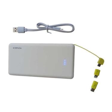 Imagem de carregador portatil power bank 10000 para tudo calular-branco - telint