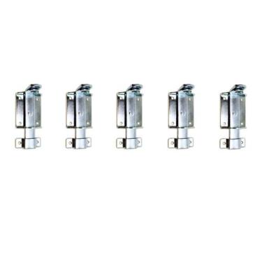 Imagem de Kit Com 5 Fechos Trinco Chato Ferrolho Para Cadeados Segurança Portões