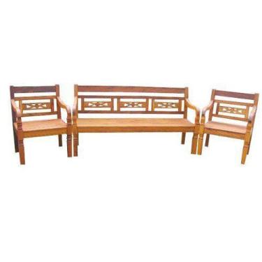 Imagem de Jogo De Bancos Rústico Cacatua em Madeira de Demolição - Cód 1185 - Ba