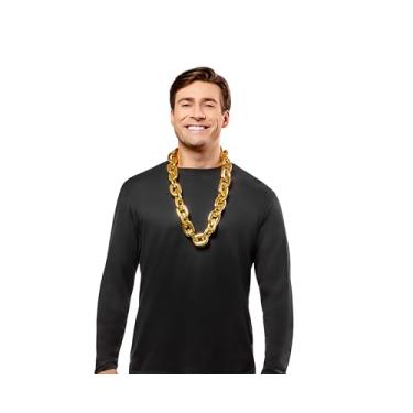 Imagem de Colar de corrente jumbo de ouro (pacote com 1) - joia atraente, acessório perfeito para festas, festivais de música, criadores de tendências, fashionistas ou presente de Halloween, Halloween