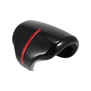 Imagem de X AUTOHAUX 1 peça de capa de botão de mudança de marchas de carro adesivo capa de acabamento de cabeça para Honda CR-V 2017-2021 preto vermelho