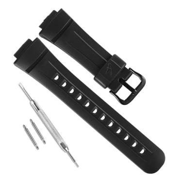 Imagem de Pulseira de relógio de substituição de resina natural impermeável para Casio G-Shock G2900, G2900F, G2900BT (fivela preta/preta)