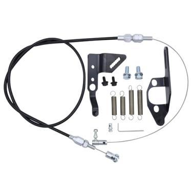Imagem de JADSOrBoBi Kit de troca de acelerador universal P7100 compatível com motores a diesel 6BT 12V e 4BT Cummins, inclui cabo de corte de comprimento de 91.4 cm, suportes de troca, molas de retorno