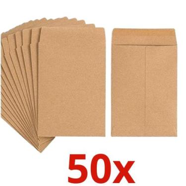 Imagem de 50 Envelopes A5 Saco Kraft Pardo 16x22mm 80g - Foroni