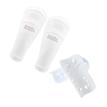 Imagem de Porta Caneleira Adulto Futebol + Par de Caneleiras em Eva - Estilo Bol