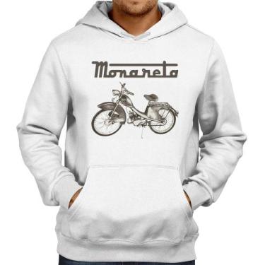 Imagem de Moletom Ciclomotor Monareta - Foca na Moda, Branco, GG