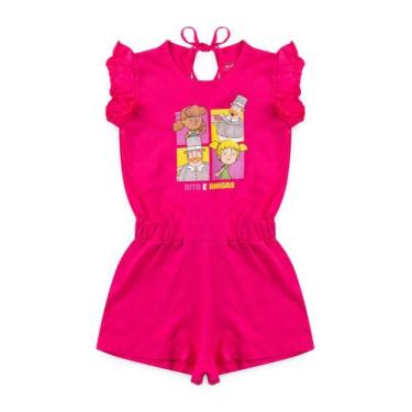 Imagem de Macaquinho feminino infantil bita e amigas - mundo bita - Magalu 