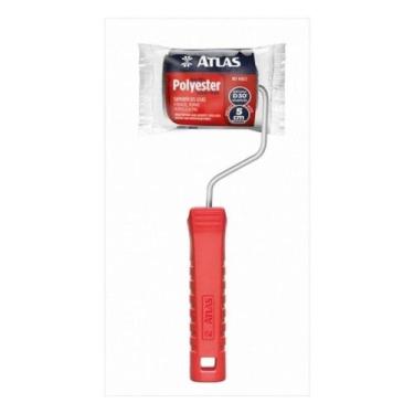 Imagem de Rolo Espuma Atlas Cinza R 406 5 5cm Com Cabo - Pinceis Atlas