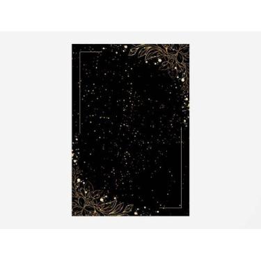 Imagem de Painel De Festa Vertical 1,50 x 2,20 - Fundo Preto Folhagens Efeito Br