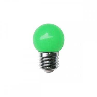 Imagem de Lampada Led Bolinha Galaxy E27 1.5Wx220V Verde 1215 - Kit C/10, 220V