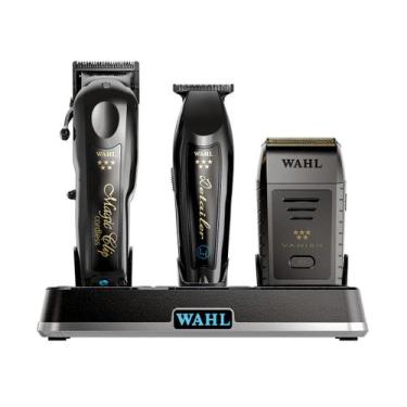 Imagem de Kit Máquina de Cortar Cabelo Magic Clip Black + Barbeador Shaver Vanis