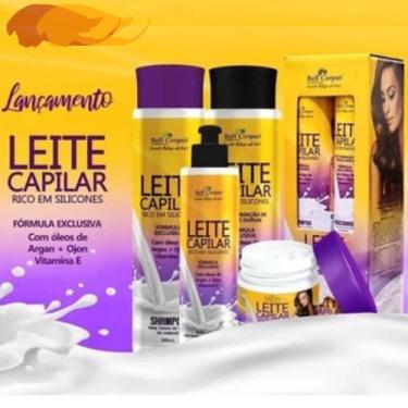 Imagem de Kit Capilar BabaBell Uva, Melância, Tutti Frutti e Leite Siliconizado 