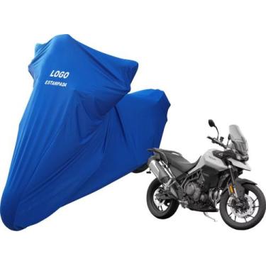 Imagem de Capa Moto Triumph Tiger 900 Protege De Poeira e Anti-risco - Mz, Azul