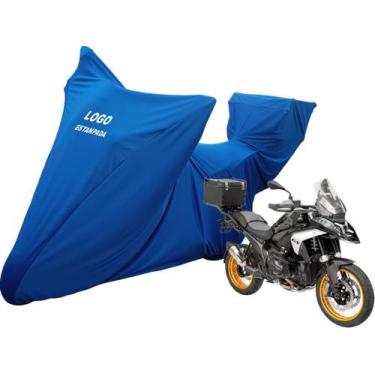 Imagem de Capa Para Proteger Moto Bmw R 1300 GS Top Case Baú Bagageiro - Mz, Azu