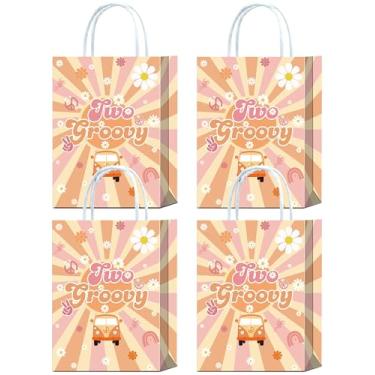 Imagem de YanZonic 16 peças, duas lindas decorações de aniversário de 2 anos - dois sacos de brindes descolados para duas lembrancinhas de festa, 2 duas decorações de festa de aniversário descoladas