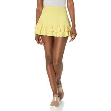 Imagem de EleVen by Venus Williams Saia esvoaçante feminina beija-flor, Limão, GG