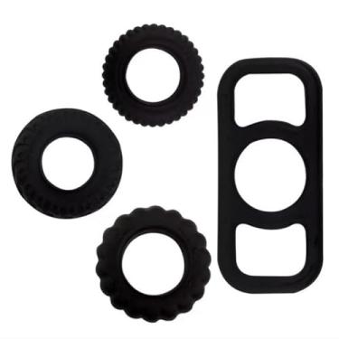 Imagem de Conjunto de anéis de silicone para pênis brinquedos sexuais para homens, 4 tamanhos diferentes de anéis de pau para melhorar a ereção, brinquedo sexual masculino mais forte de longa duração,
