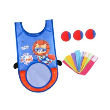 Imagem de menolana Dodgeball Game 3 Sticky Ball Toy Kids Down Outdoor Sportstoy 5 fitas interativas Dodgeball Set Set Toss Game para externo interior, Azul