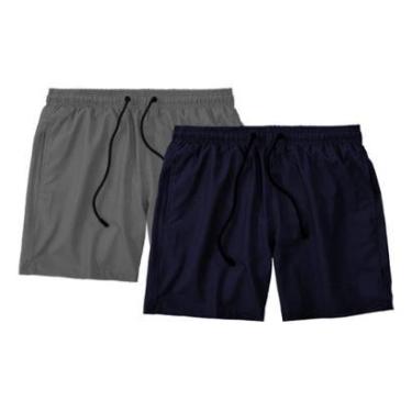 Imagem de Kit 2 Shorts Bermuda Masculino Básico Mauricinho Tactel-Masculino