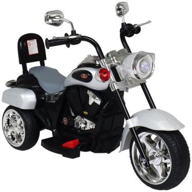 Imagem de Moto Elétrica Infantil 3 Rodas TR 1501 6V Cinza Bel, 6V, Único