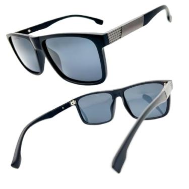 Imagem de Óculos de Sol Joachim Masculino, Esportivo, Polarizado, Retangular, UV400, Ideal para Pesca e Condução (Cor 1)