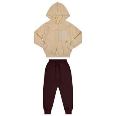 Imagem de Conjunto Infantil Menino Inverno Pelo Fleece E Calça Moletom Peluciado - Angerô-Masculino