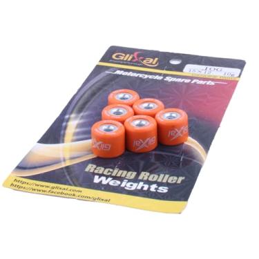 Imagem de Glixal Conjunto de pesos de rolo variador de corrida de alto desempenho 15x12mm para Yamaha Jog Vino Zuma 50, Aprilia, Keeway, CPI 2T Scooter Moped ATV 1PE40QMB Minarelli Engine (10 gramas)