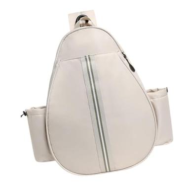 Imagem de Deevoka Mochila de tênis Backpack MultiPurisse Lightweight com garrafinha de água Bolsa de raquete multifuncional de badminton bolsa, Branco