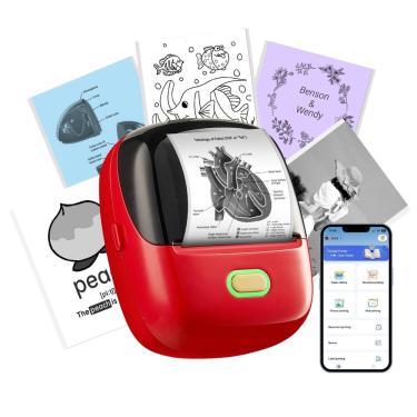 Imagem de Impressora de adesivos orgsta S002 térmica portátil Bluetooth