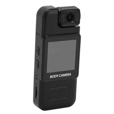 Imagem de Câmera Corporal Com Gravação de áudio e Vídeo, Filmadora Vestível Com Detecção de Movimento 4K, Câmeras de Viagem Com Bateria de 1000mAh Com Clipe para Ciclismo, Segurança