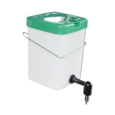 Imagem de WeiLaiKeQi Dispensador automático de bebedores de água para bebedores de água de água portátil de grande capacidade com gancho de bebida para frango, 600ml