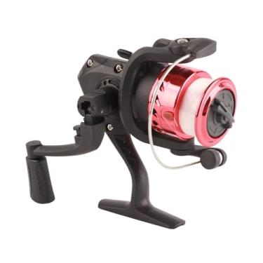 Imagem de Carretéis de pesca ultra suaves, 5.1: 1 molinetes de pesca de alta velocidade com moldura de grafite leve molinete de pesca acessório poderoso de equipamento de eixo grande (vermelho)