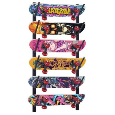 Imagem de Rack de snowboard Tongyuyan, suporte de parede para skate de 6 camadas
