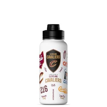Imagem de Hydrapeak Garrafa de água ativa Cleaveland Cavaliers 947 ml oficialmente licenciada pela NBA Tampa de aço inoxidável reutilizável parede dupla celebrando a cidade de Cleaveland