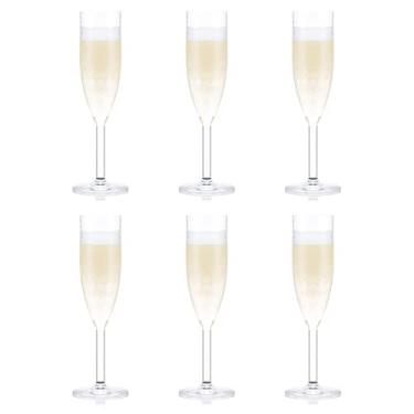 Imagem de Bodum 11927-10SA OKTETT 6 taças de champanhe de plástico durável, 0,12 litros