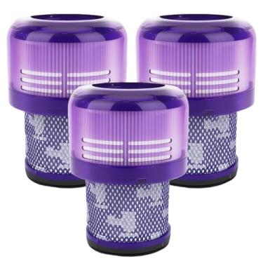 Imagem de Rebirthcare Pacote com 3 filtros SV18 para aspirador de pó digital sem fio Dyson Digital/V10 filtro de substituição fino, número de peça 970612-01