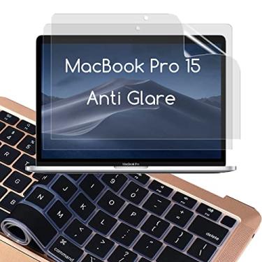 Imagem de KEANBOLL Pacote com 2 protetores de tela antirreflexo fosco para Apple MacBook Pro 15 polegadas Retina Display 2012-2015 (Modelo: A1398) com teclado surpresa para ajudar seus olhos a reduzir a fadiga