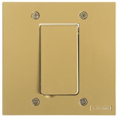 Imagem de Tampa 1 Posto 4x4 Para Piso Tramontina Modular Dourada