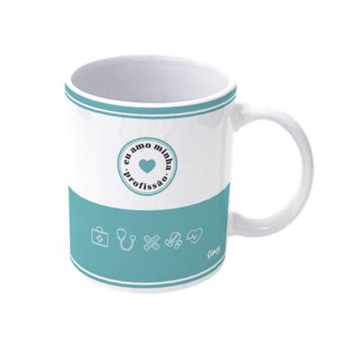 Imagem de Caneca De Porcelana Profissões - Farmácia