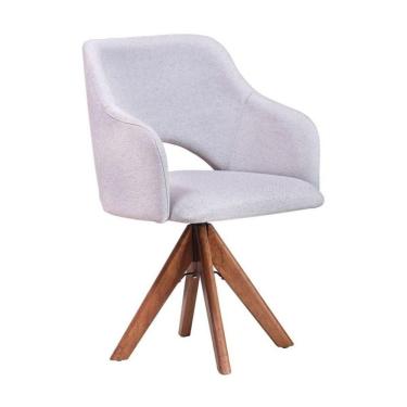 Imagem de Poltrona Decorativa Estofada E Giratória Multimóveis Cr7012 Off White Off White