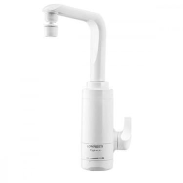 Imagem de Torneira Eletrica Lorenzetti Essence Parede 127V 4600W Branca, Branco,