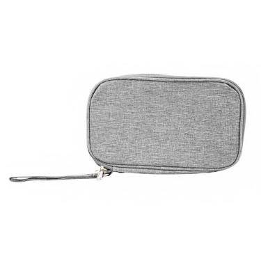 Imagem de Bolsa Organizadora Cabos Fios Eletrônicos Estojo Case Bag Cinza