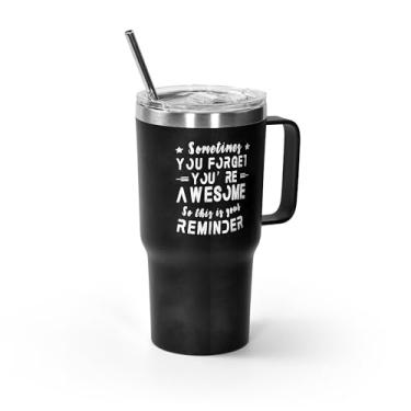Imagem de AGH Presentes De Natal Para Mulheres, Caneca Café Com Isolamento Térmico E Alça 20 Oz, Presente Aniversário Inspirador "Você É Incrível" Professoras, Mães, Melhores Amigas, Universitárias, Chefes, C